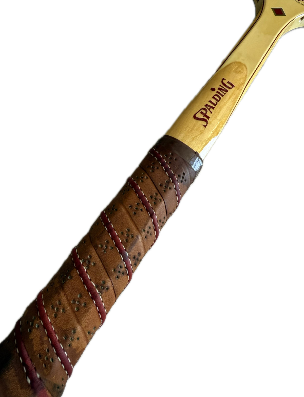 Raqueta de Tenis Antigua Spalding World Open — Original, Sin Uso