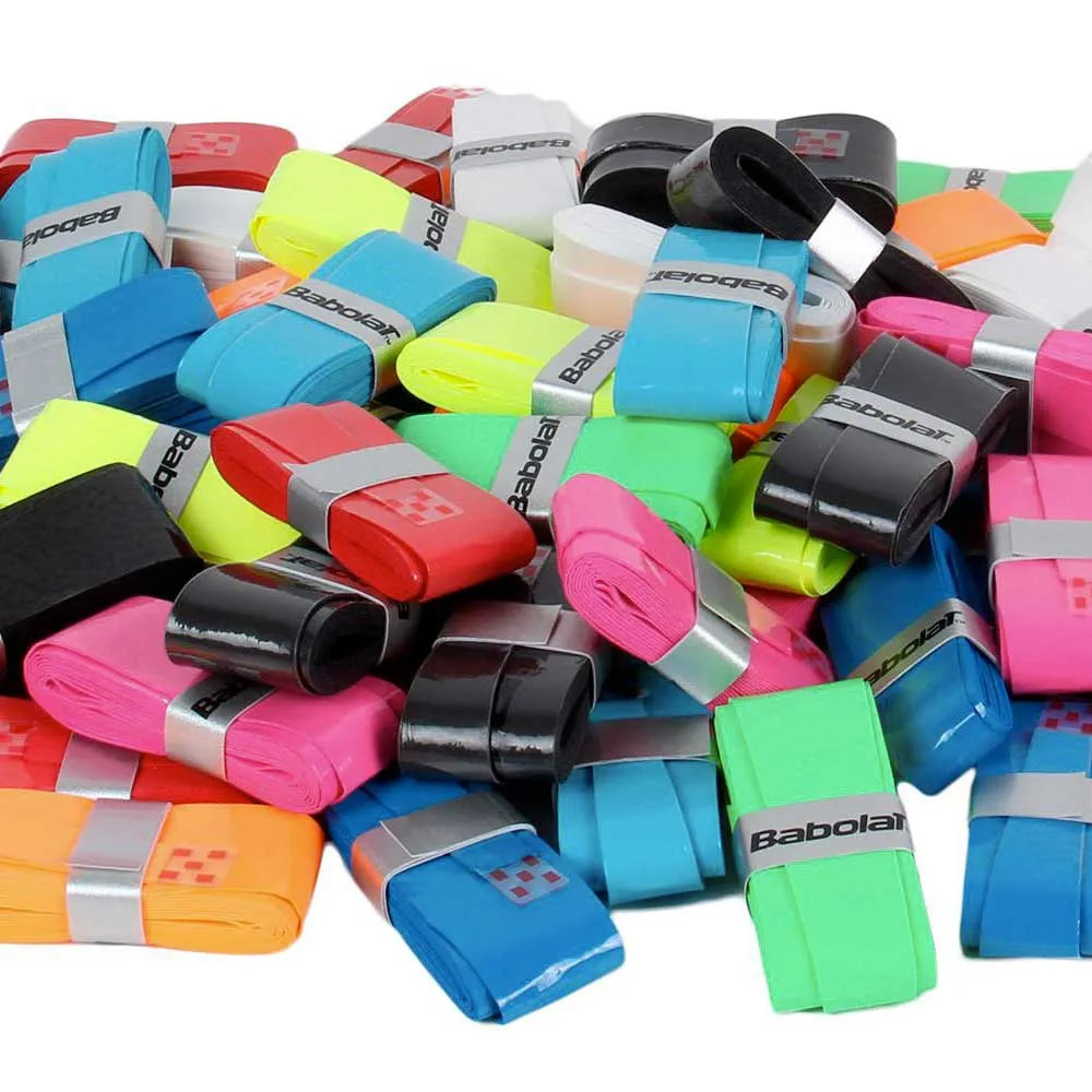 Paquete de overgrips Babolat MyGrip en diversos colores, perfectos para jugadores que buscan estilo y funcionalidad