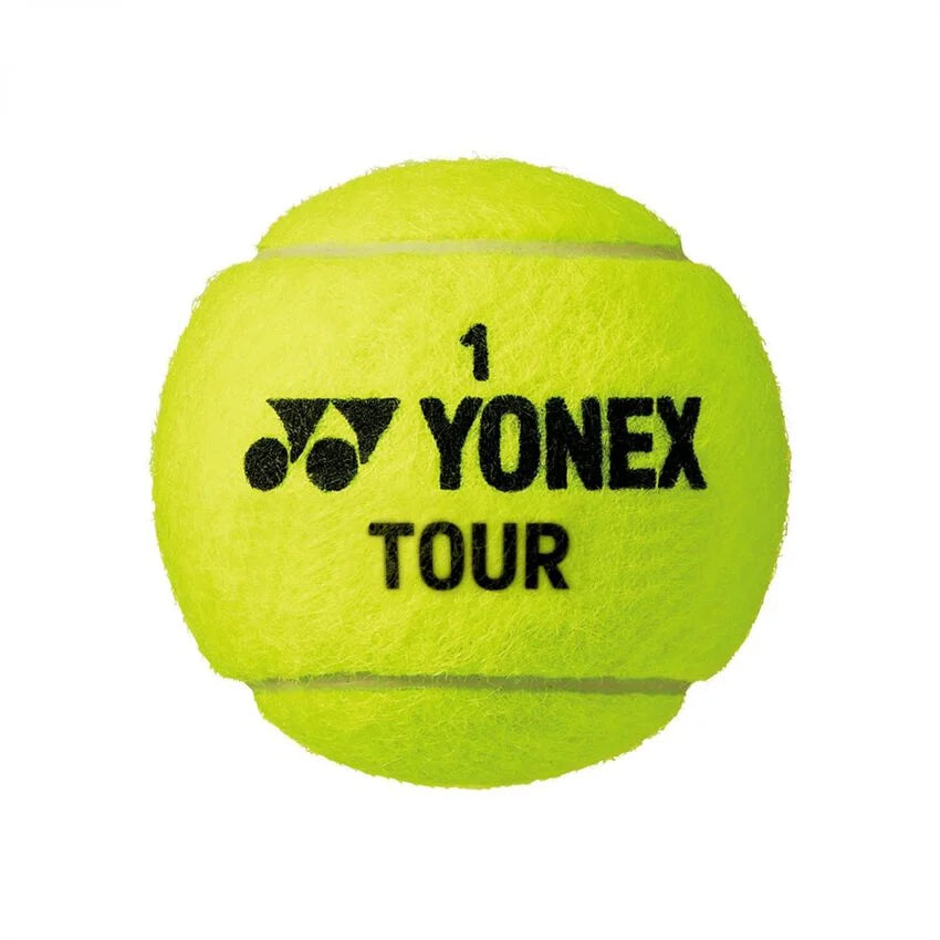 Pelota Yonex Tour con fieltro de alto rendimiento para todas las superficies.