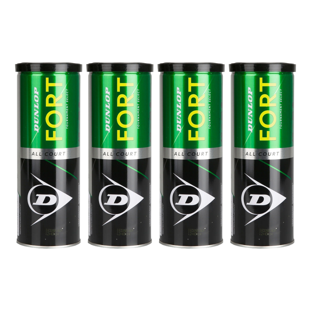 Pack x4 pelotas Dunlop Fort 3 3B