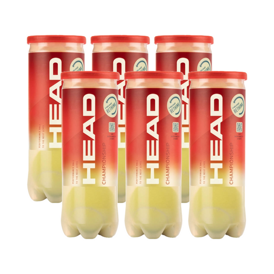 Pack x6 pelotas tenis Head Championship 3B