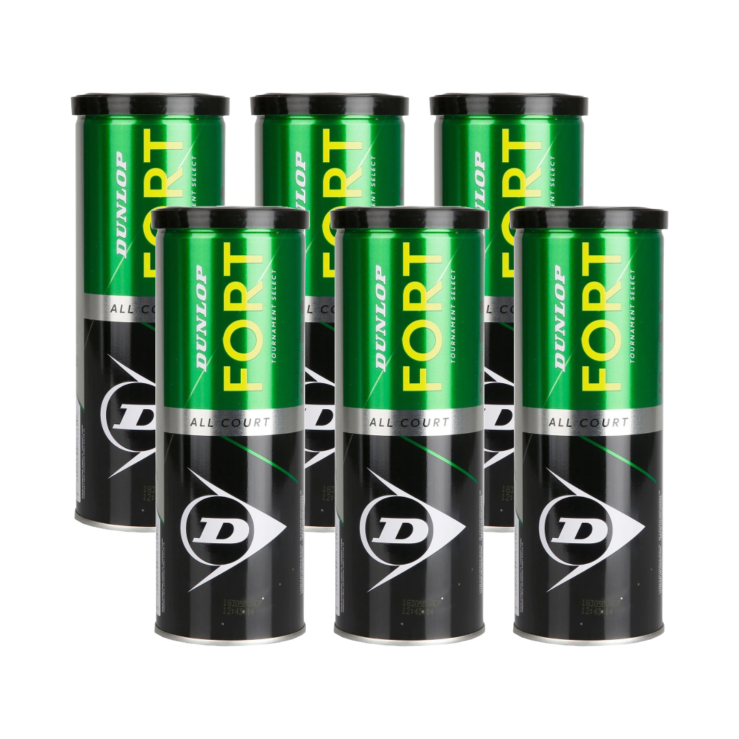 Pack x6 pelotas Dunlop Fort 3 3B