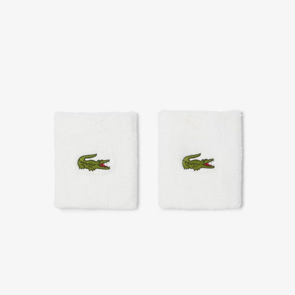 Muñequera Lacoste x2 Marine – diseño clásico con logo cocodrilo