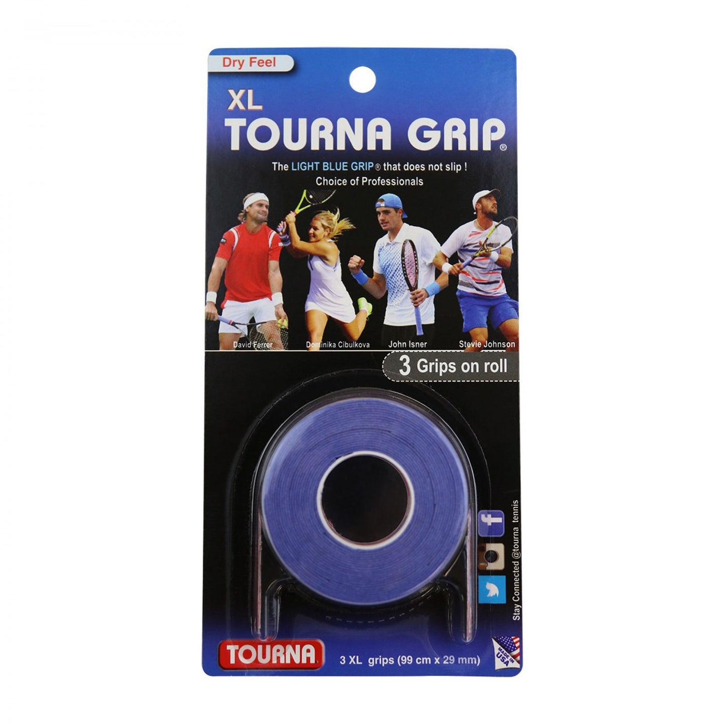 Overgrip Tourna TG.1.XL x3 – absorción superior y sensación seca