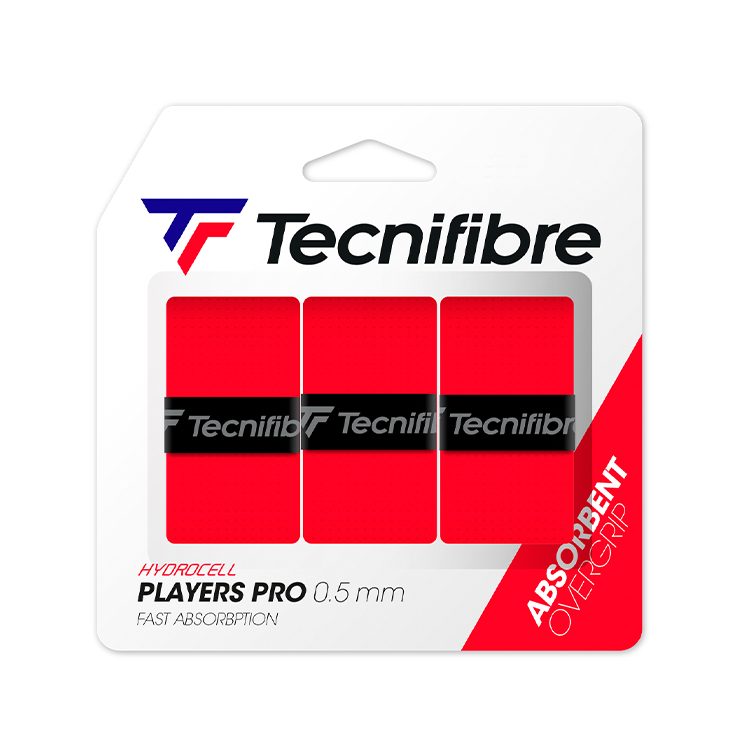 Overgrip Tecnifibre Pro Players X3, diseño ultrafino y alta adherencia.