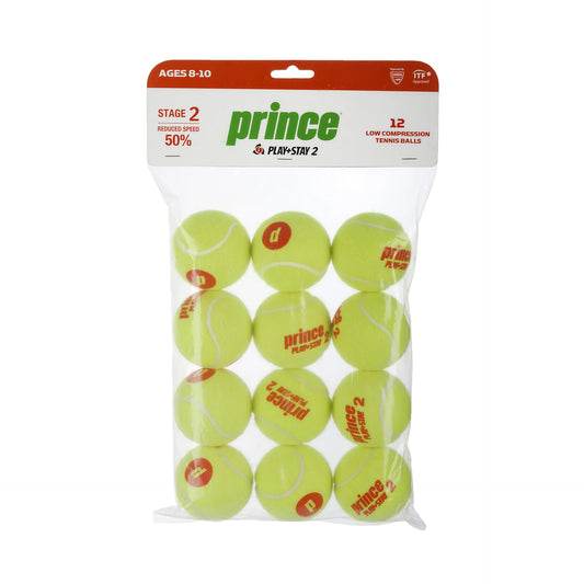 Pelotas Prince Play&Stay 2 Naranja x12