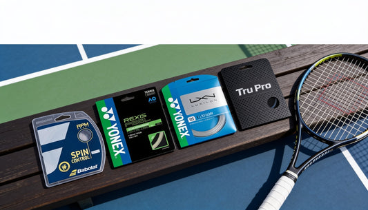 Sets de cuerda de tenis de poliéster y multifilamento de Babolat, Luxilon, Yonex y TRU PRO