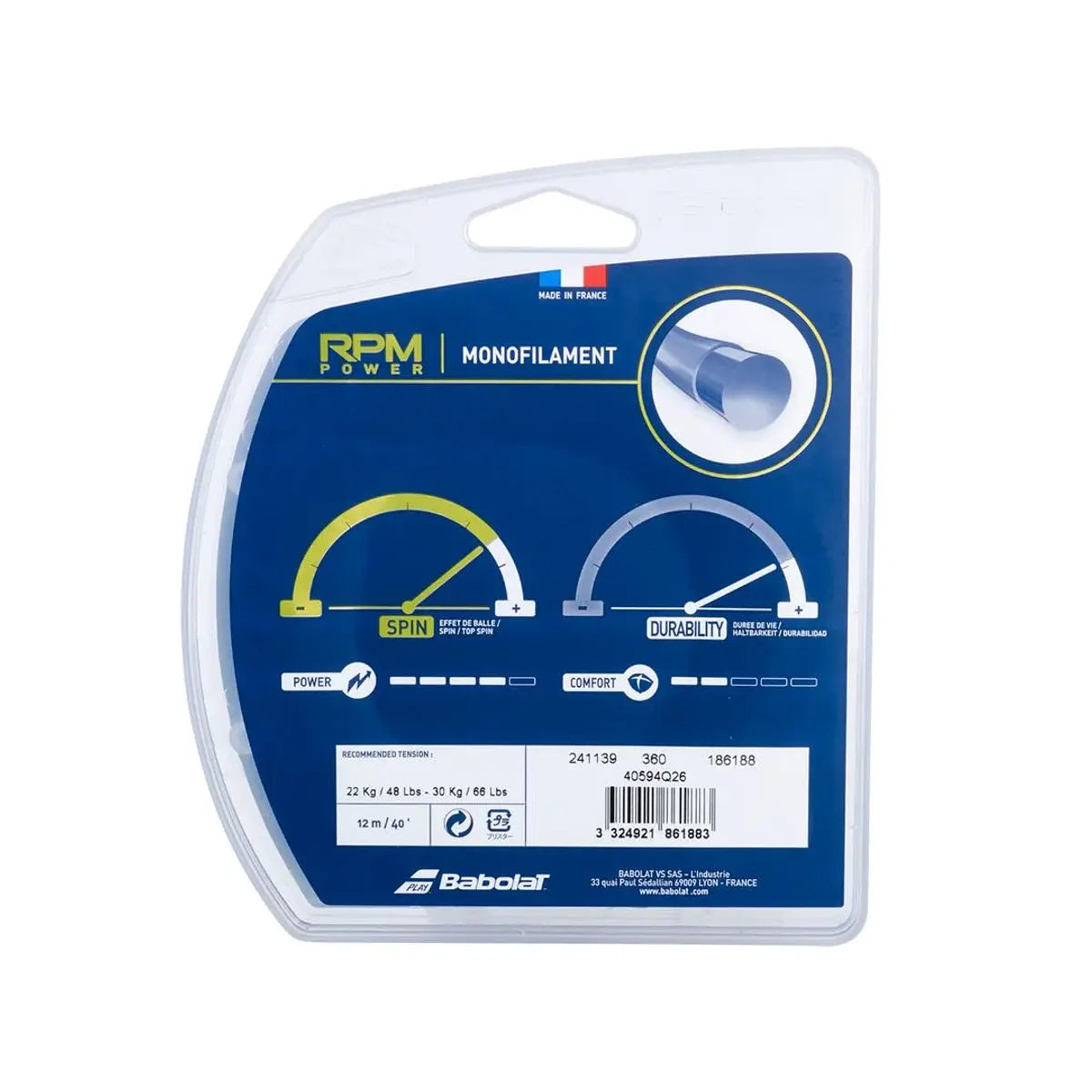 Set cuerdas Babolat RPM POWER 1.25