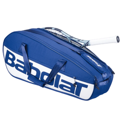 Bolso Babolat Court M RH X6 azul con raquetas de tenis