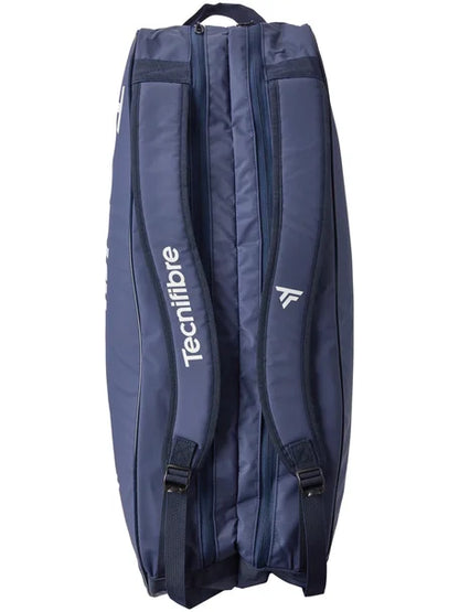 Bolso Tecnifibre Tour Endurance Navy 9R con correas ajustables tipo mochila.