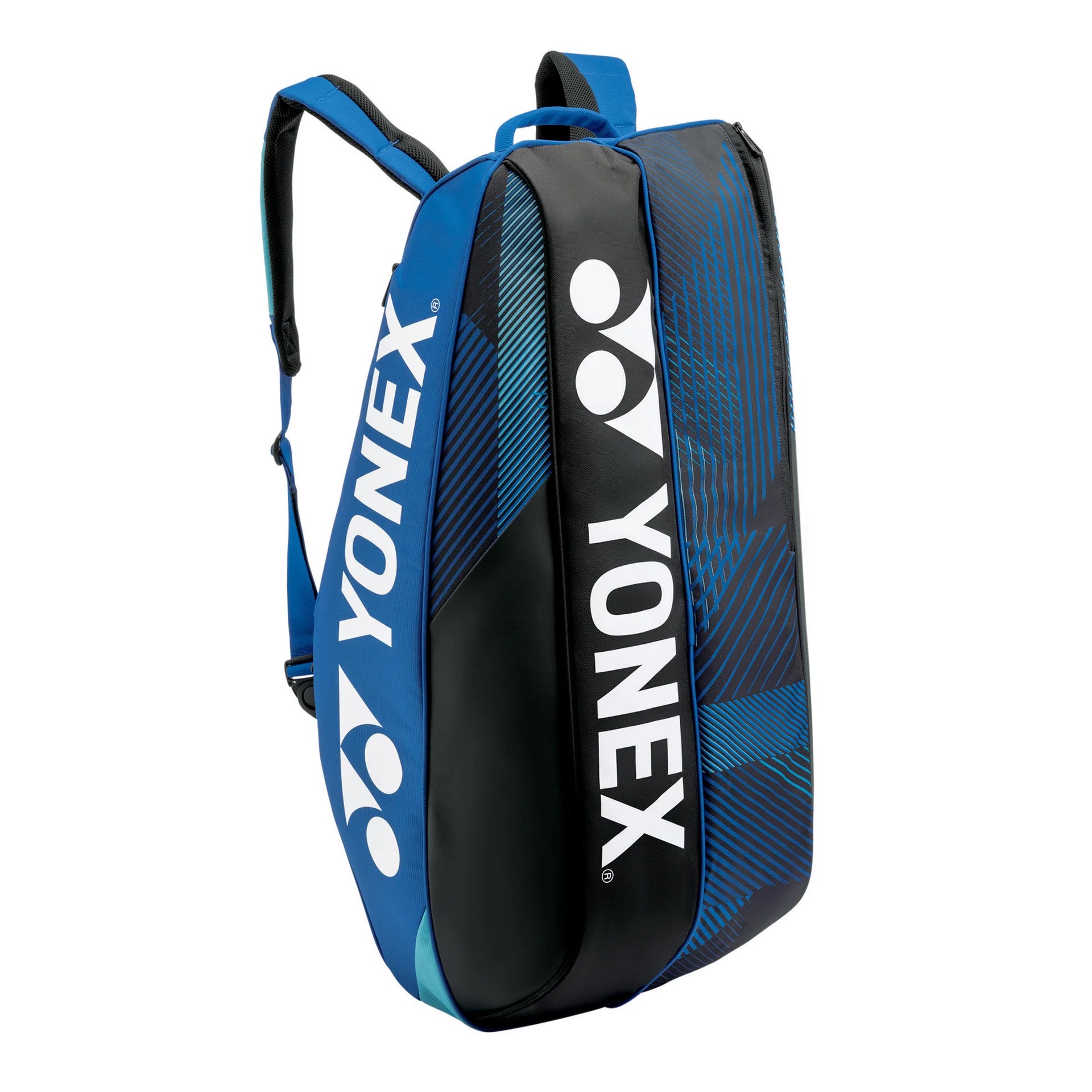 Bolso de Tenis Yonex Pro 6R 2024 en color negro, capacidad para 6 raquetas.