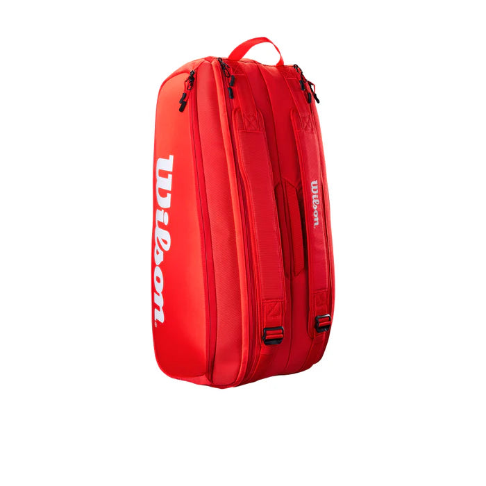 Wilson Super Tour 9R Rojo 2024 con materiales resistentes y correas acolchadas para mayor confort