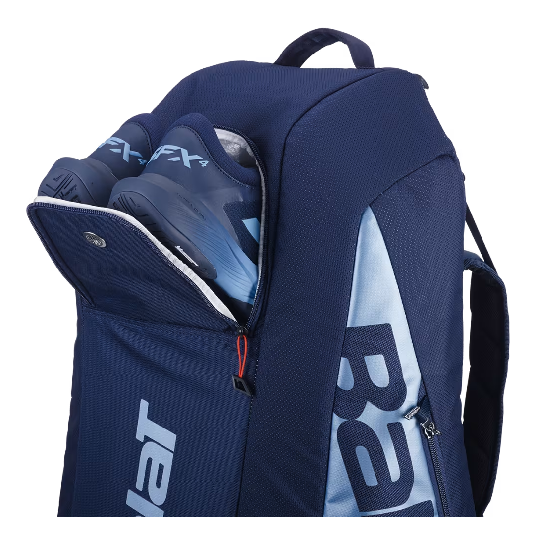 Compartimentos del Bolso Babolat Pure Drive R6, ideales para raquetas y accesorios