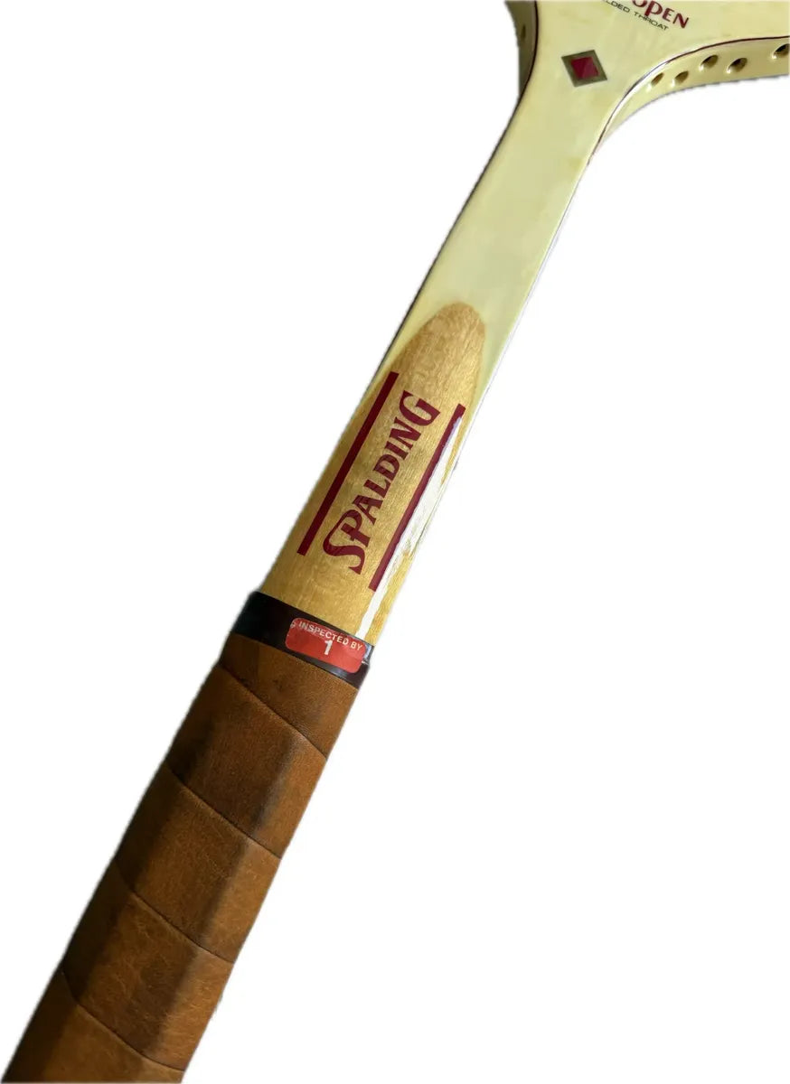 Raqueta de Tenis Antigua Spalding World Open — Original, Sin Uso