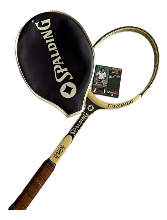 Raqueta Spalding Tournament — Madera Vintage con Funda Original