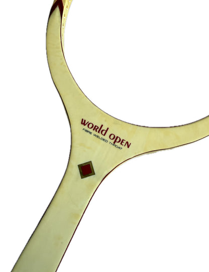 Raqueta de Tenis Antigua Spalding World Open — Original, Sin Uso