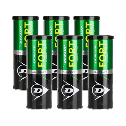 Pack x6 pelotas Dunlop Fort 3 3B