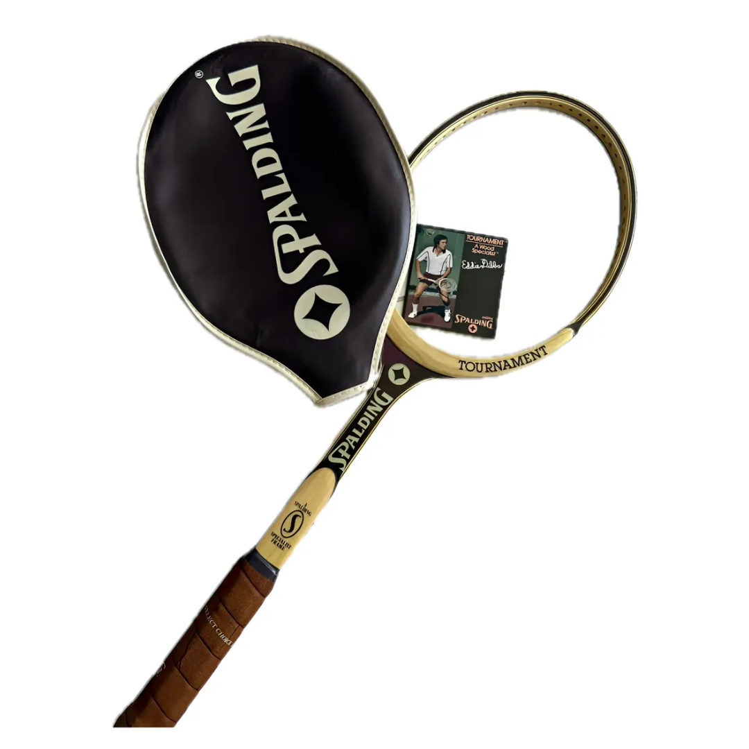 Raqueta de Tenis Antigua Spalding Tournament — Original, Sin Uso