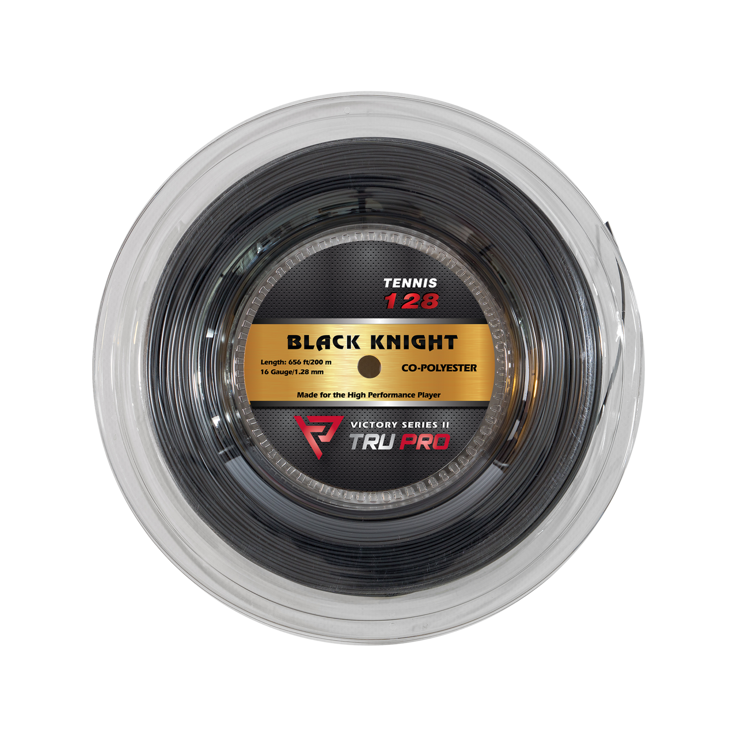 Rollo cuerda de tenis Tru Pro Black Knight 200m