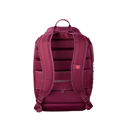 Mochila Wilson Defyer burdeo, vista posterior