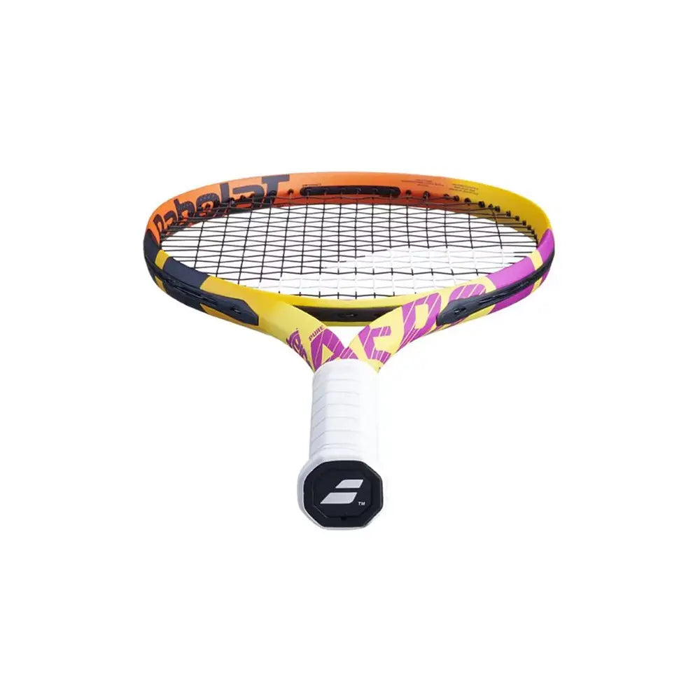 Raqueta Babolat Pure Aero Lite Rafa con patrón 16x19 para efectos precisos.