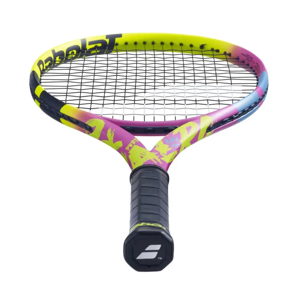 Raqueta Babolat Pure Aero Rafa Origin con patrón 16x19 y peso personalizado de Nadal.