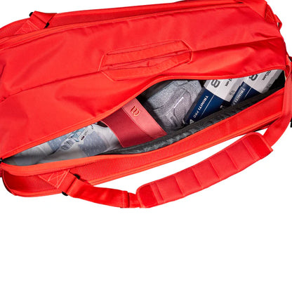 Bolso Wilson Super Tour 9R Rojo 2024 con compartimentos amplios y tecnología Thermoguard para protección térmica
