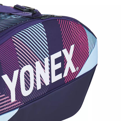 Bolso de Tenis Yonex Pro 6R 2024 en color negro, capacidad para 6 raquetas.