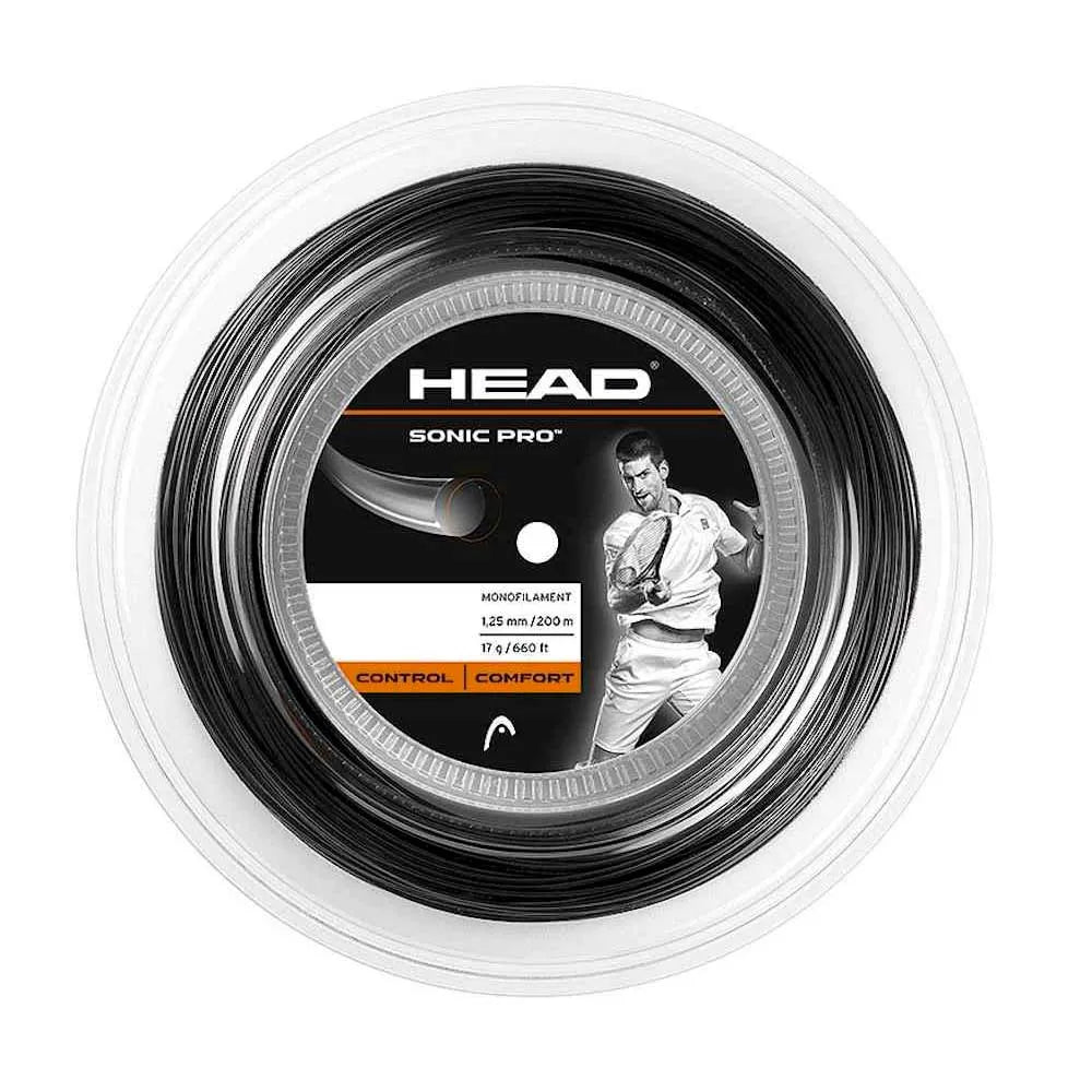 Rollo cuerda Head Sonic Pro 1.30 de 200m, ideal para control y durabilidad.