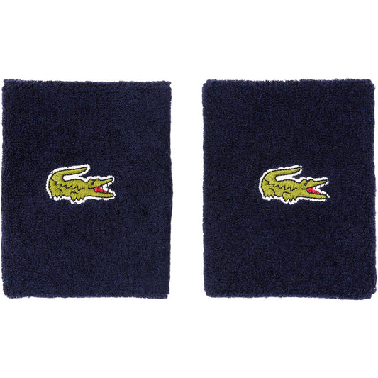 Muñequera Lacoste x2 – diseño clásico con logo cocodrilo
