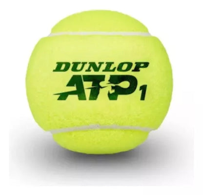 Tarro de pelotas Dunlop ATP, oficiales del circuito profesional.