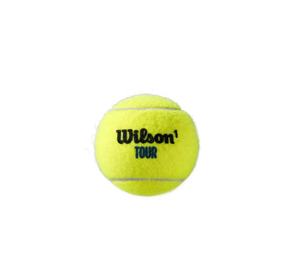 Pelota Wilson Tour Premier con fieltro de alto rendimiento para mayor visibilidad