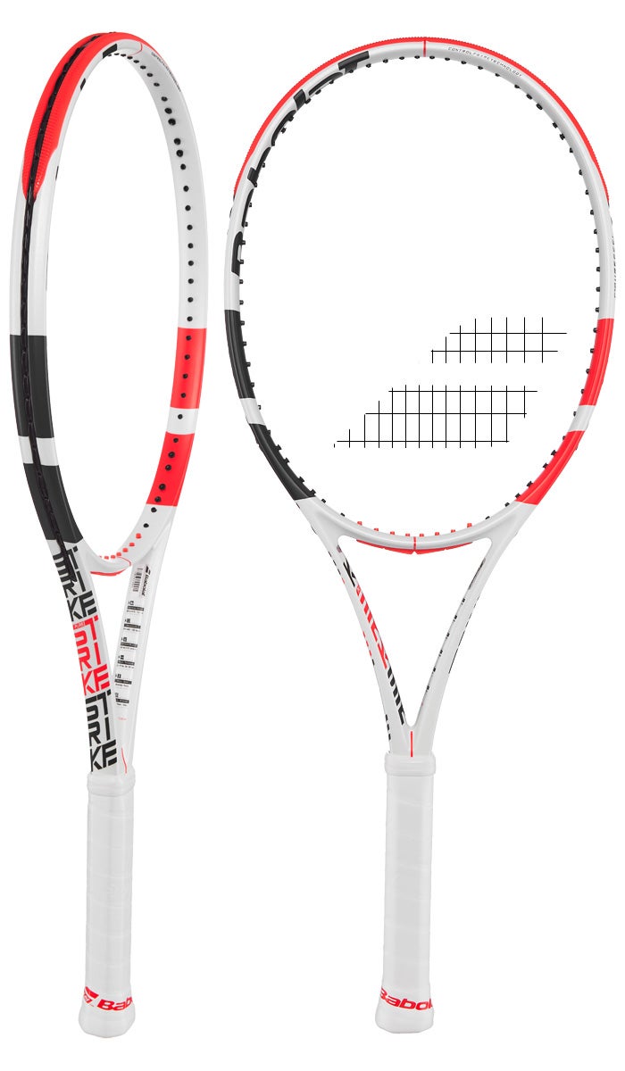Raqueta Babolat Pure Strike 98 con patrón 16x19 para control y spin óptimo.