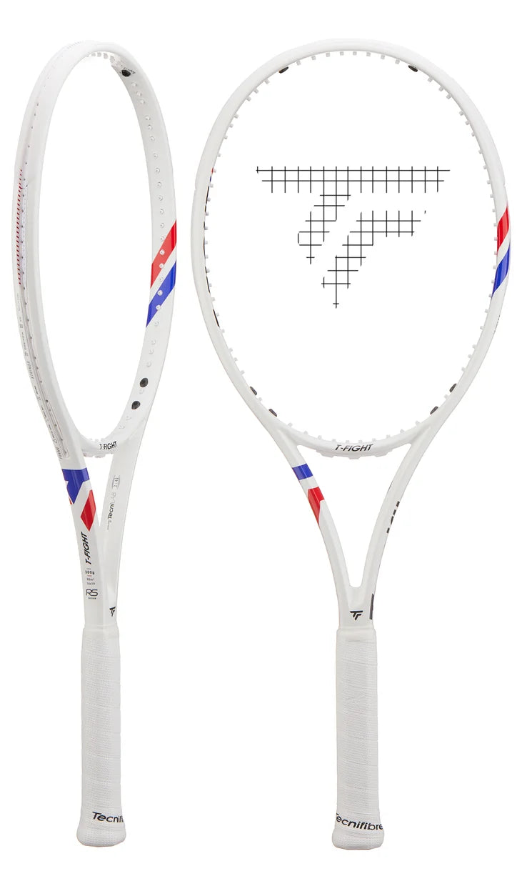 Jugador utilizando la raqueta Tecnifibre T-Fight 300S en la cancha.