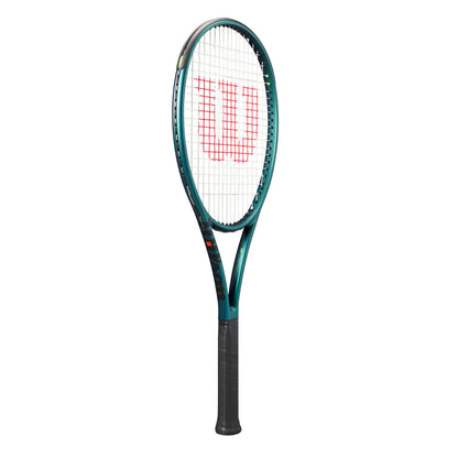 Raqueta Wilson Blade 100L V9 con patrón de encordado 16x19 para efectos y control.
