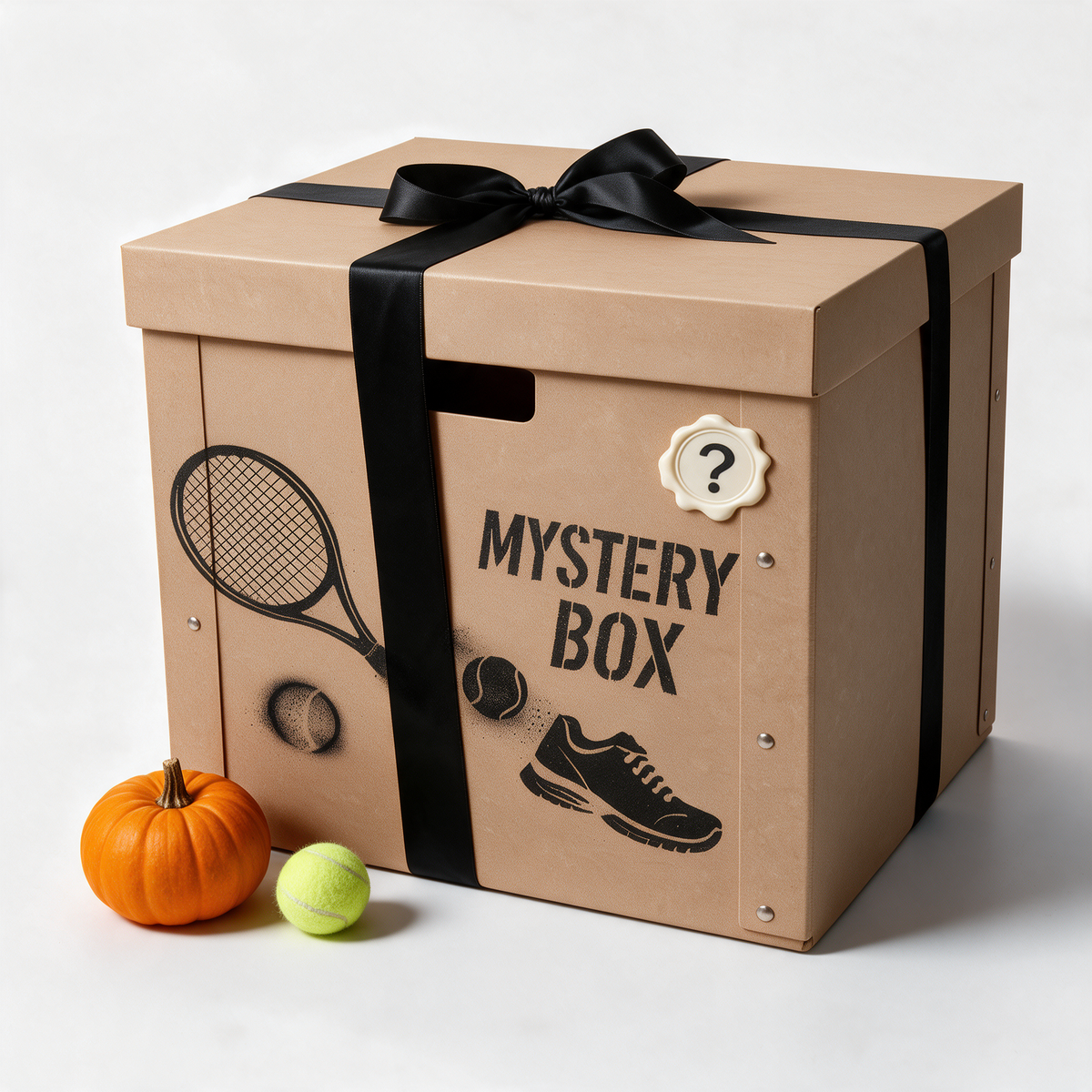 Mystery Box Halloween Caja Leyenda, caja de cartón extra grande con cinta negra