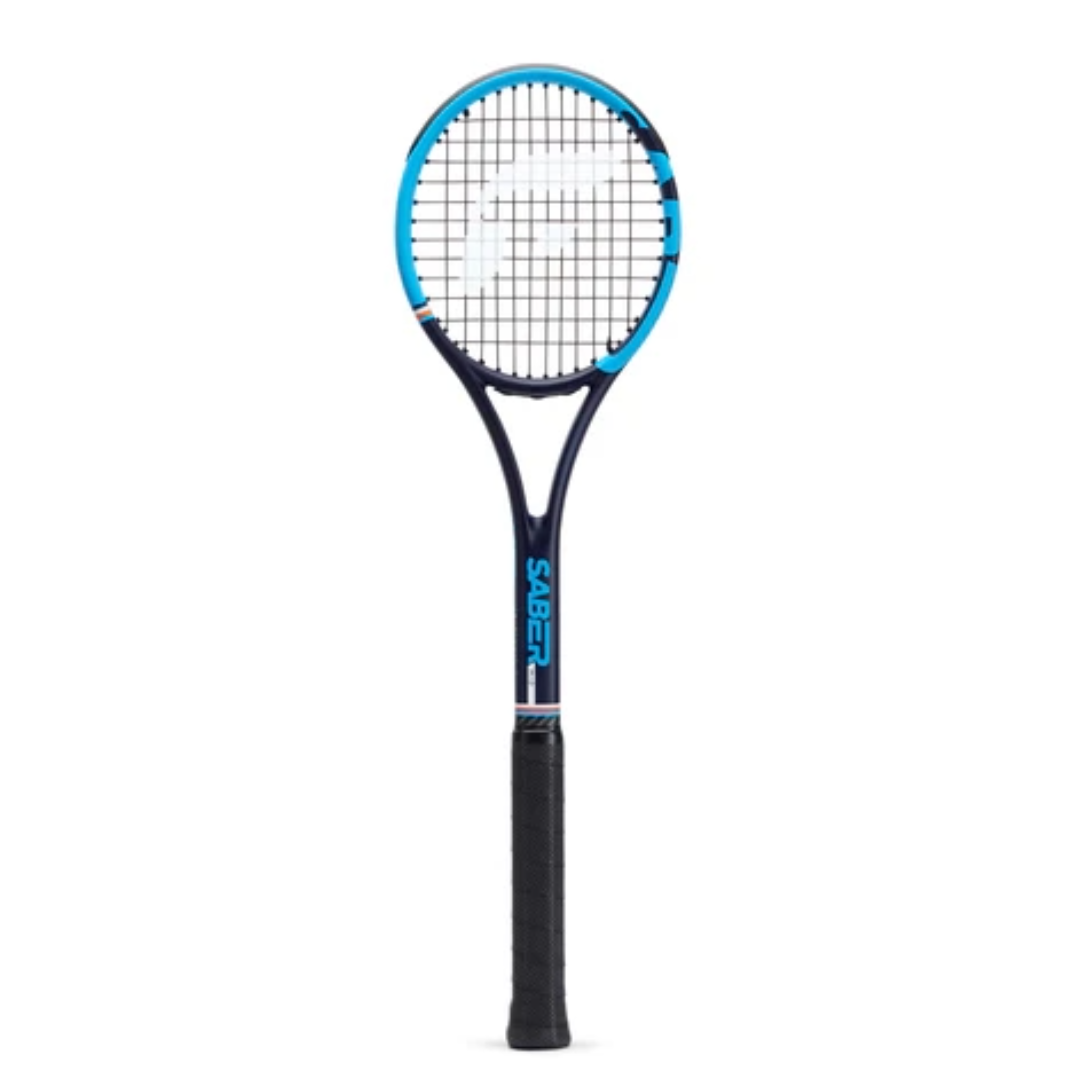 Raqueta SABER 37 de punto dulce, ideal para mejorar precisión y control."