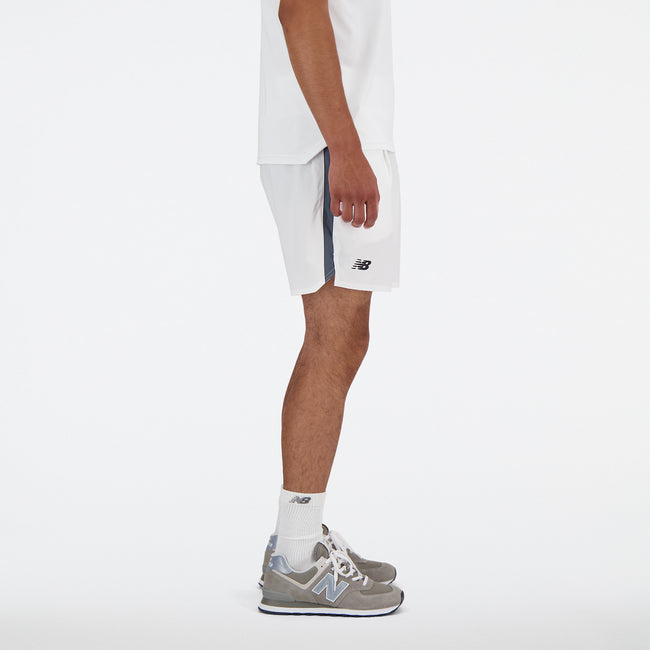 Shorts New Balance Tournament Blanco – diseño limpio y técnico