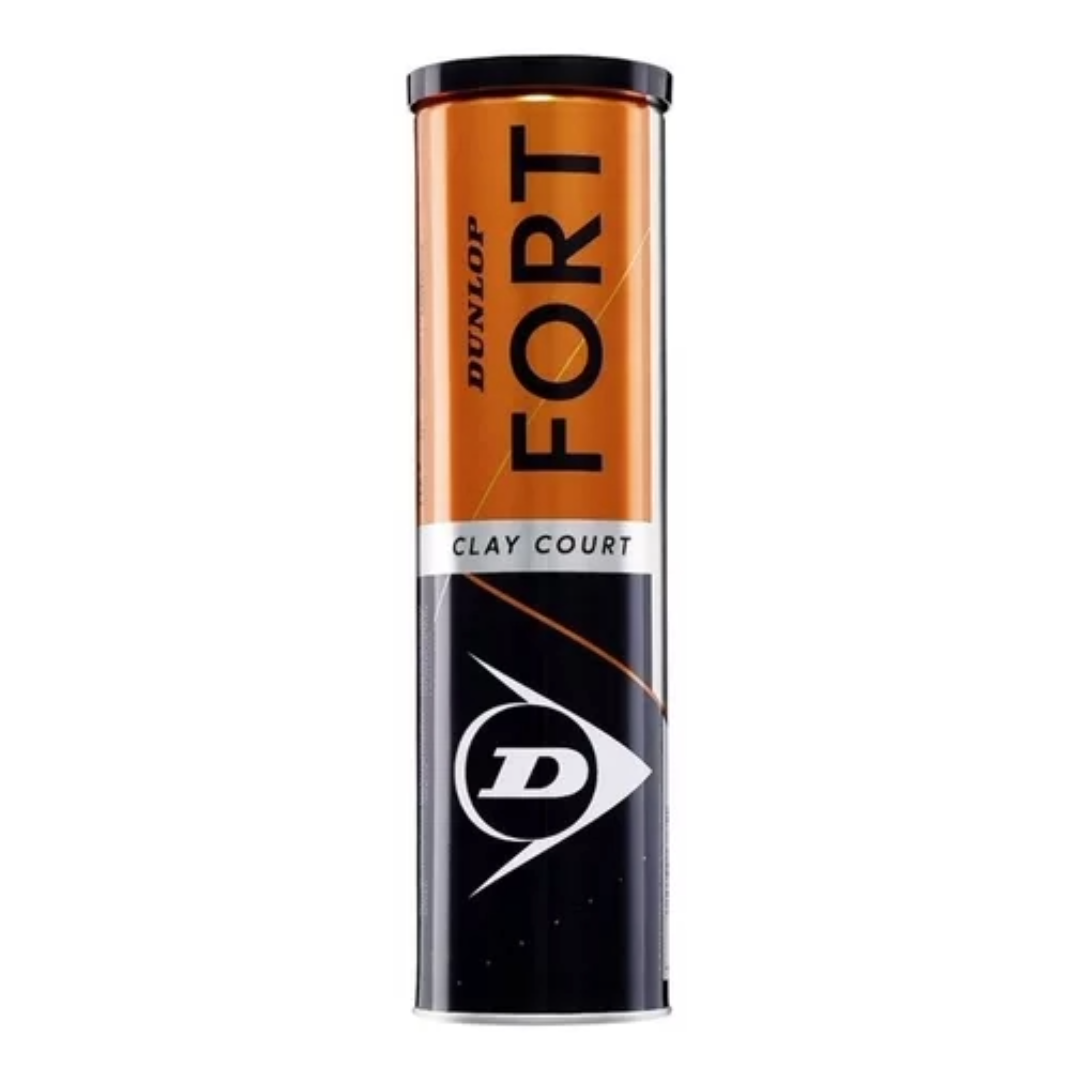 Tarro de pelotas Dunlop Fort Clay, diseñadas para máxima precisión en polvo de ladrillo