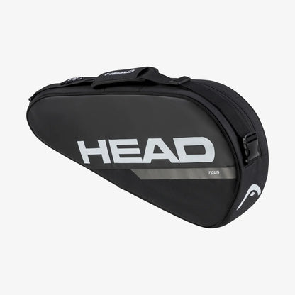 Bolso HEAD Tour Racquet Bag S CCTE en negro/blanco, para 3 raquetas.