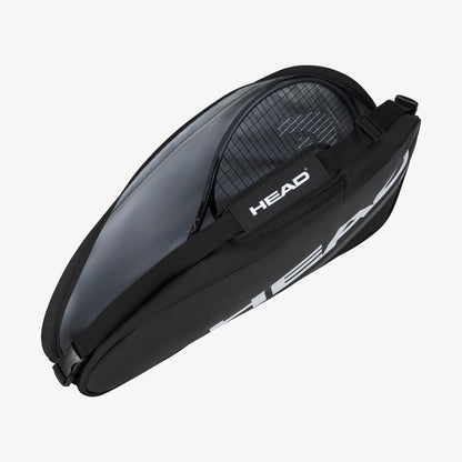 Bolso HEAD Tour Racquet Bag S CCTE en negro/blanco, para 3 raquetas.