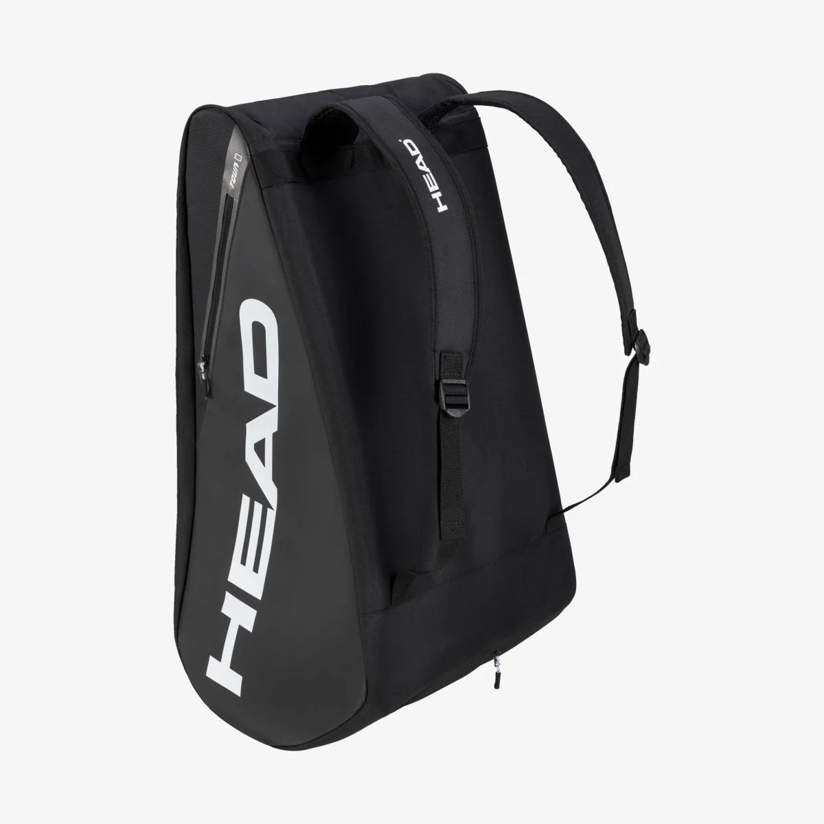 Bolso HEAD Tour XL en negro con capacidad para 12 raquetas y diseño ergonómico.