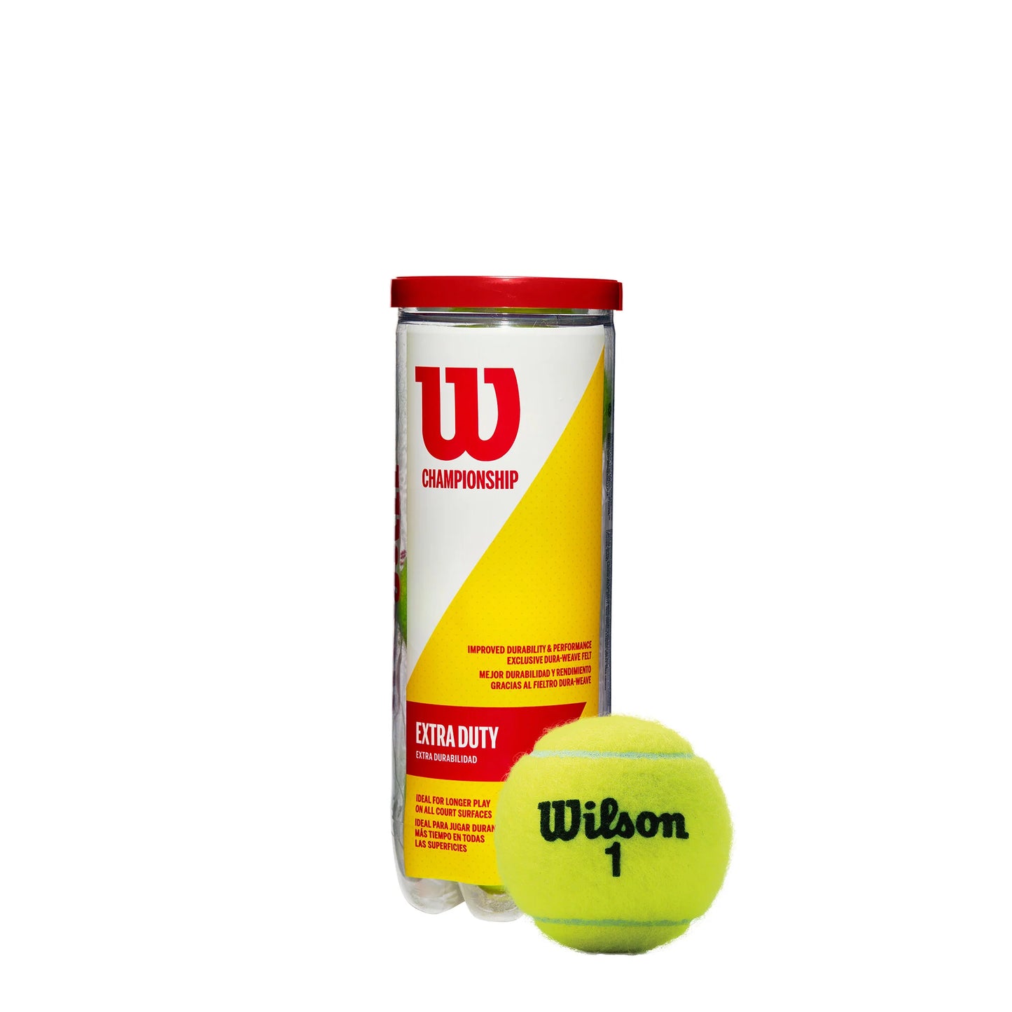 Pelotas de tenis Wilson Championship Extra Duty color amarillo