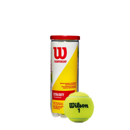 Pelotas de tenis Wilson Championship Extra Duty color amarillo