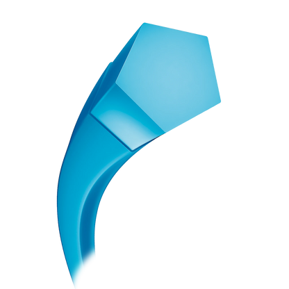 Yonex Polytour Spin 1.25 en color azul, diseñada para máximo efecto y control.