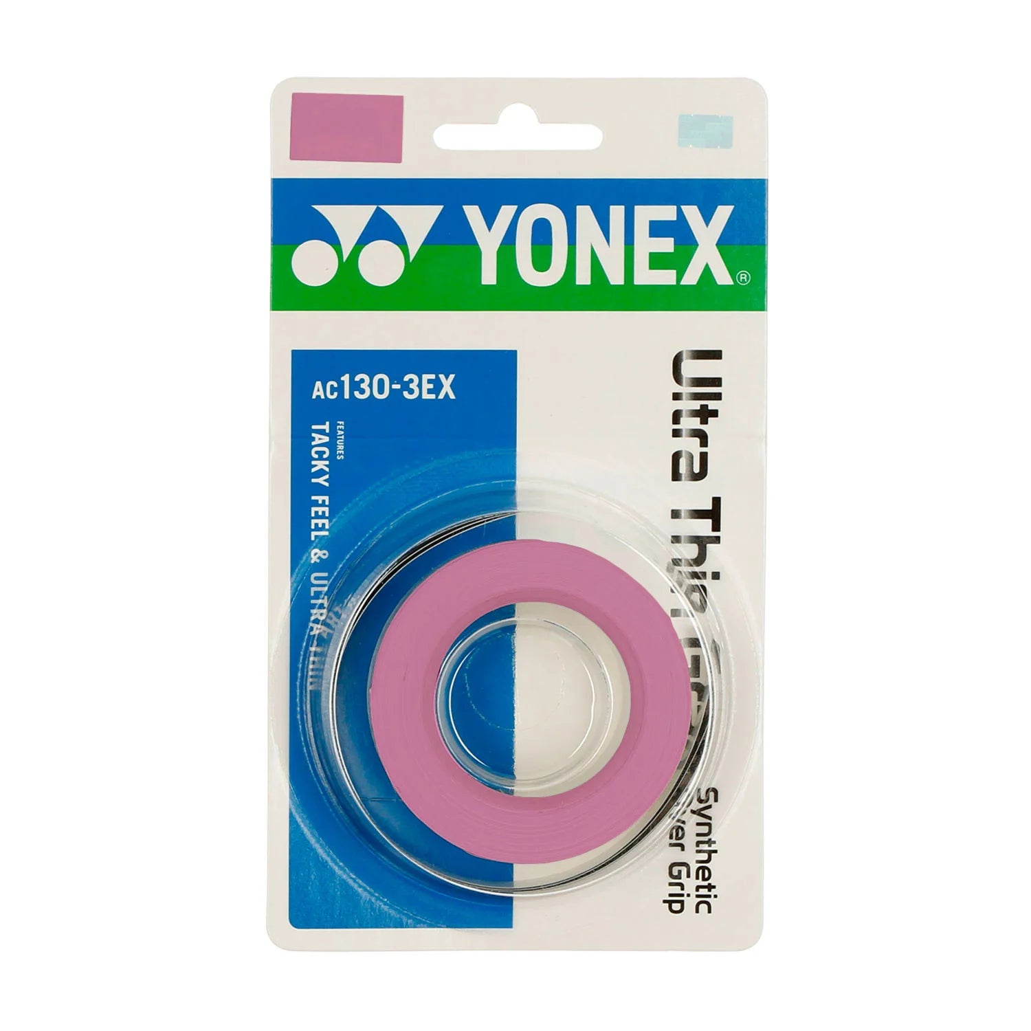 Overgrip Yonex Ultra Thin: diseño ultradelgado para un agarre natural y cómodo.